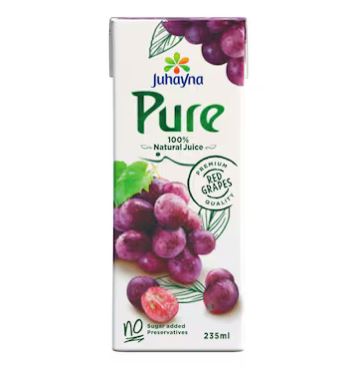 علبه عصير عنب احمر بيور جهينه 235 ملل