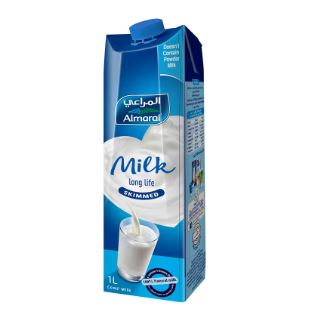 علبه لبن المراعى خالى من الدسم 1 لتر