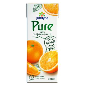 علبه عصير برتقال بيور جهينه 235 ملل