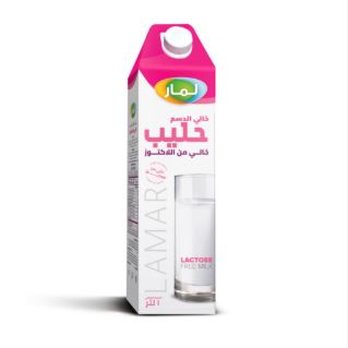 علبه لبن لامار خالى من الدسم خالى من اللاكتوز 1 لتر