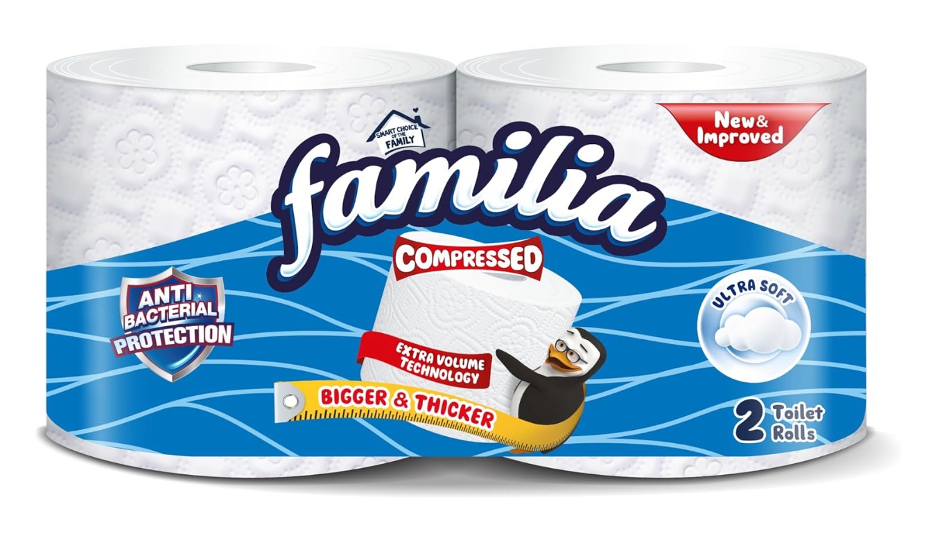 مناديل فاميليا تواليت مضغوط  2 بكره