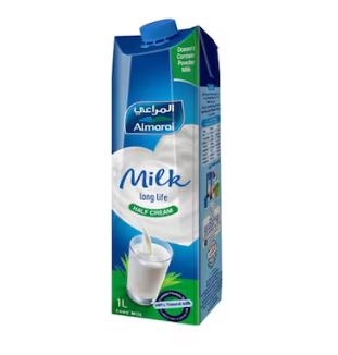 علبه لبن المراعى نصف دسم 1 لتر