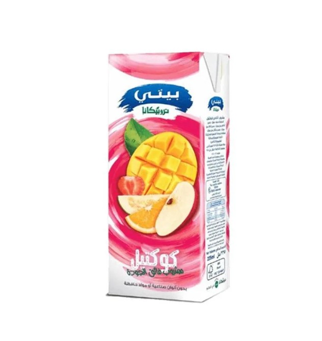علبه عصير كوكتيل بيتى 235 ملل