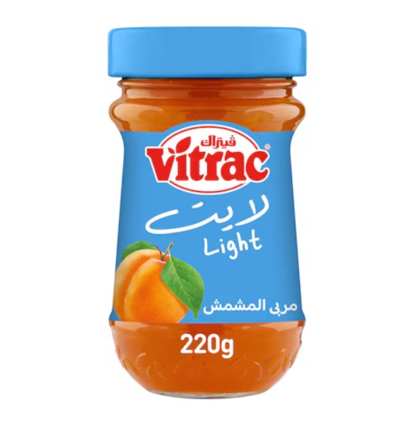 بطرمان مربى مشمش لايت  فيتراك 220 جرام