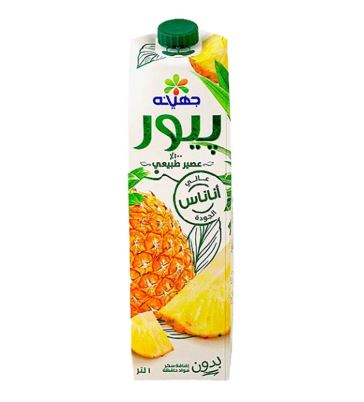 علبه عصير اناناس بيور جهينه 1 لتر