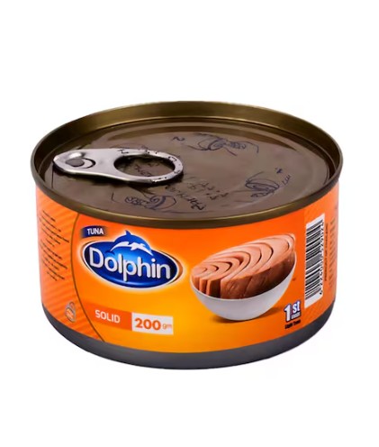 تونه دولفين قطعه واحده سهله 200 جرام