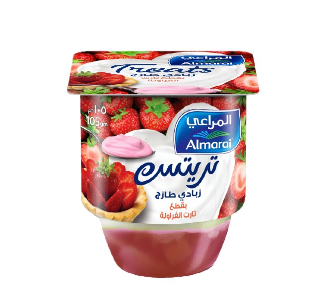 علبه زبادى المراعى 105 جم فراوله