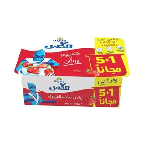 زبادى مكس فراوله جهينه (6*105 جرام)