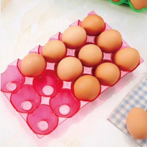 نصف طبق بيض احمر