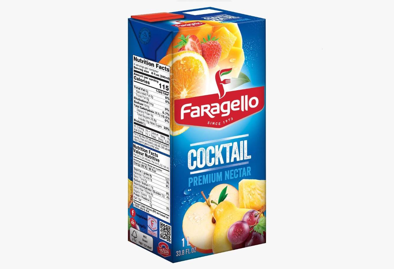 علبه عصير فرجلو كوكتيل 200 مل