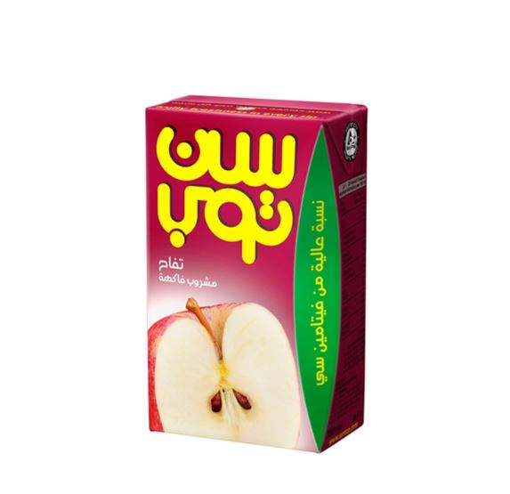 علبه عصير سن توب تفاح 200 مل